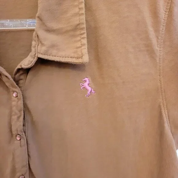 Wrangler Blues Polo Shirt, Women's Large - Picture 4 of 6